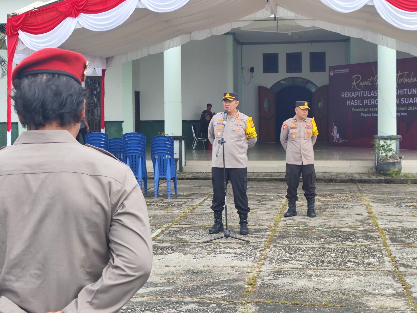 Polres Gunung Mas Siap Amankan Rapat Pleno Rekapitulasi Pilkada 2024