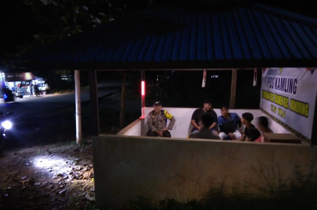 Jaga Keamanan Lingkungan, Polsek Manuhing Aktifkan Kembali Pos Kamling