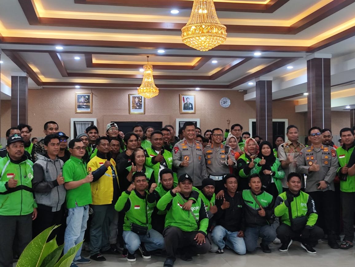 Kapolda Kalteng Gelar Silaturahmi Bersama Komunitas Ojek Online, Bahas Keamanan dan Kamtibmas